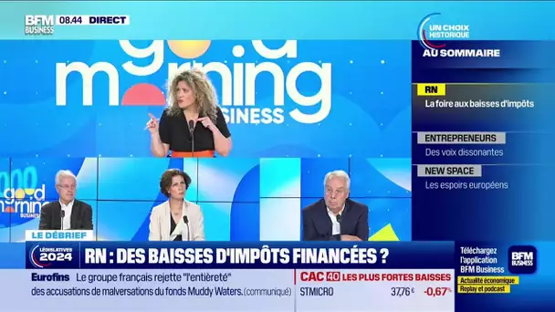 Le débrief de la matinale : RN, des baisses d'impôts financées ?