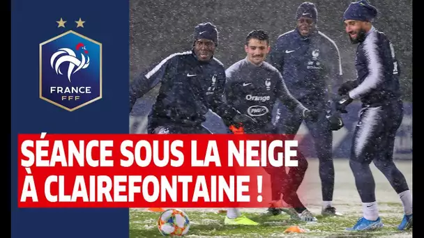 Les Bleus sous la neige à Clairefontaine, Equipe de France I FFF 2019
