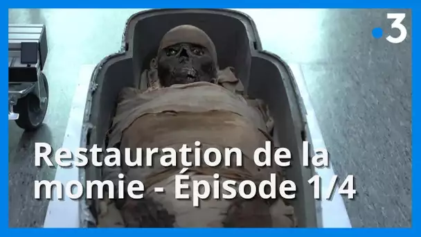 Restauration de la momie du Musée de Picardie : d'Amiens au C2RMF de Versailles - Ep. 1/4