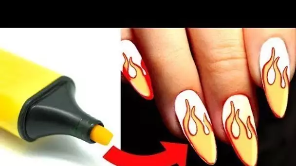 12 IDÉES FOLLES DE NAIL-ART POUR LES FILLES PARESSEUSES