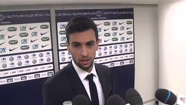 Javier Pastore en zone mixte après PSG-Bordeaux en Coupe de France (2-1)