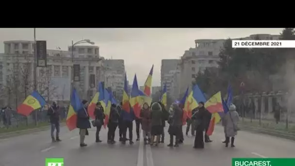 Roumanie : manifestation contre l'extension du pass sanitaire