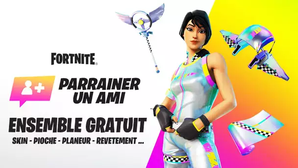 RECUPEREZ GRATUITEMENT UN ENSEMBLE SKIN, PIOCHE, PLANEUR ... SUR FORTNITE ! (FORTNITE SKIN GRATUIT)