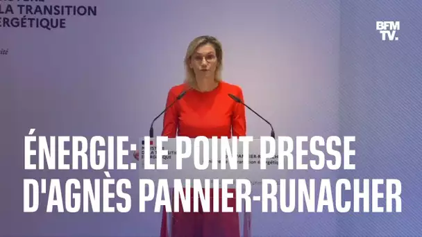 Énergie: la conférence de presse d'Agnès Pannier-Runacher en intégralité