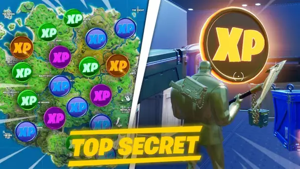 SEMAINE 4 : TOUS LES JETONS D'EXP CACHES SUR LA MAP ! (SECRET SAISON 2)