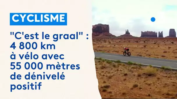 4 800 km à vélo avec 55 000 m de D+, il va participer à la course cycliste la plus dure au monde