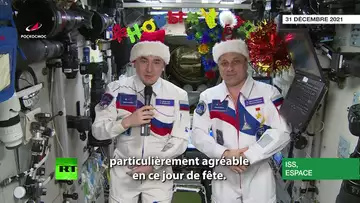 ISS : les cosmonautes russes formulent leur vœux pour le Nouvel An 2022
