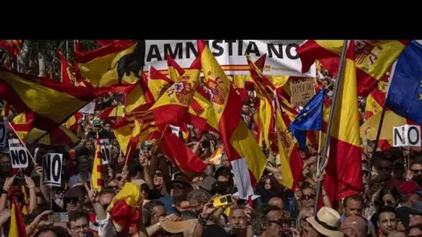 Manifestation à Barcelone contre une amnistie des indépendantistes catalans