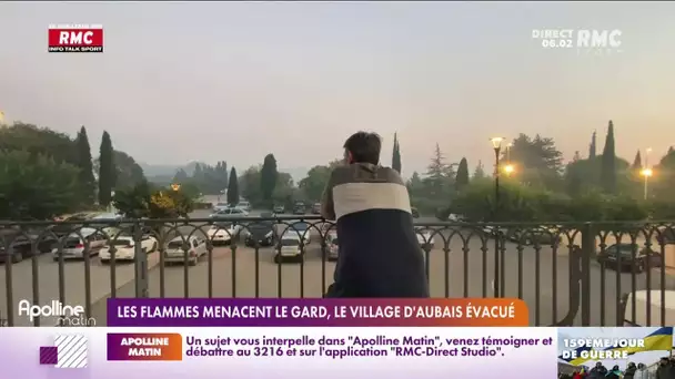 Incendies dans le Gard : le village d'Aubais évacué