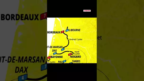 Le parcours du Tour de France 2023 #shorts #cycling