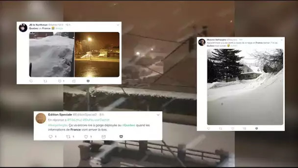 La neige de la tempête Gabriel a bien fait rire les Canadiens