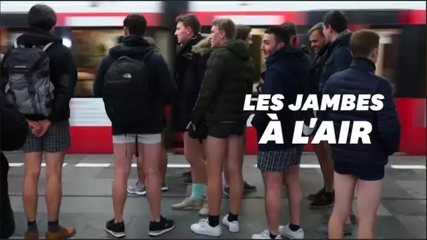 La journée sans pantalon a permis aux usagers d'être (très) à l'aise dans le métro