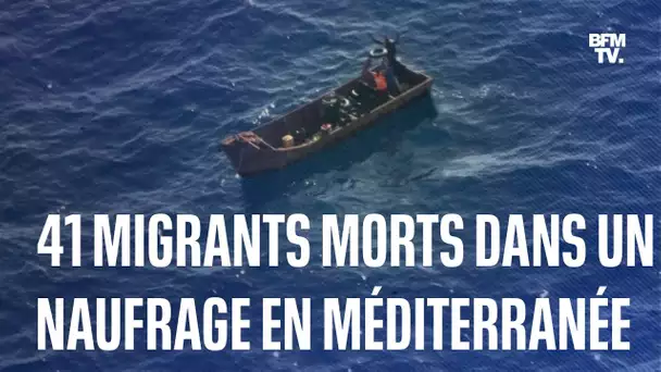 41 migrants sont morts dans un naufrage en mer Méditerranée