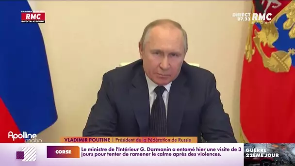 Guerre en Ukraine : Vladimir Poutine qualifie les sanctions occidentales de "pogrom"