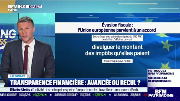 Le débat  : Transparence financière, avancée ou recul ?