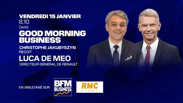 INTERVIEW - Le Directeur Général du Groupe Renault, Luca de Meo, est l'invité de BFM Business