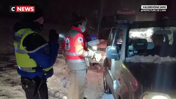 Autoroute A40 : des centaines d’automobilistes bloqués par la neige