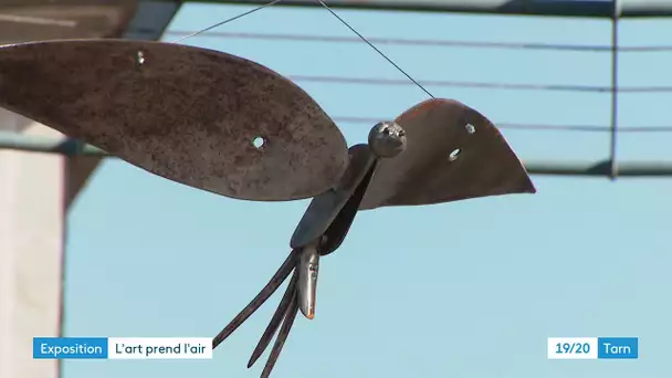 Des oiseaux de fer et colorés ornent les rues de Labruguière dans le Tarn