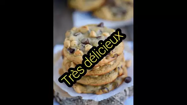 Délicieux biscuits aux bananes, pépites de chocolat et beurre d'arachides