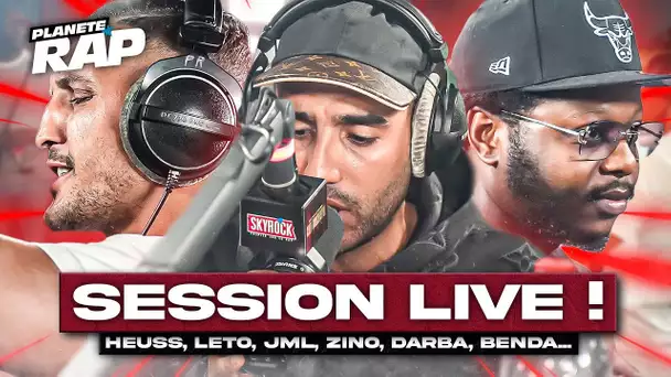 SESSION LIVE avec Heuss L'Enfoiré, Leto, JmL, Benda, Darba, Djel, Zino, Boubson... #PlanèteRap