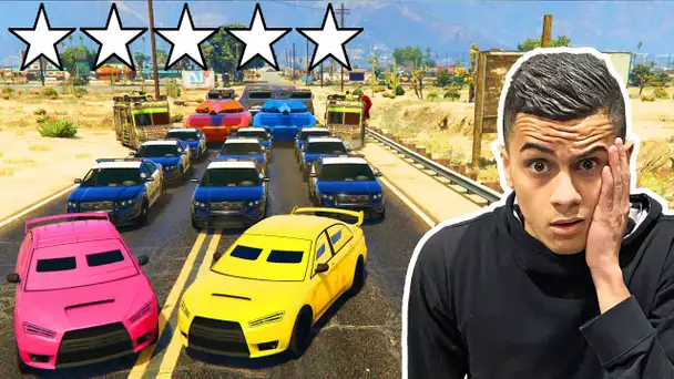 SURVIVRE AVEC 5 ETOILES + 30 PLAYERS SUR GTA 5 ! (Chaud)