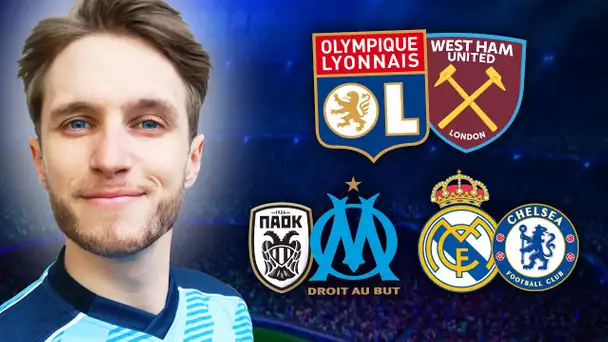 🏆 MA RÉACTION AU TIRAGE DES 1/4 ! (OL - West Ham, OM - PAOK)