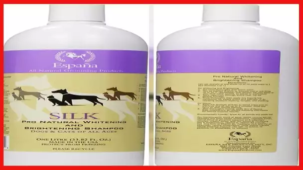 Espana Silk ESP0320DC Specially Formulated Silk Pro Whitening and Brightening Shampoo for Dogs