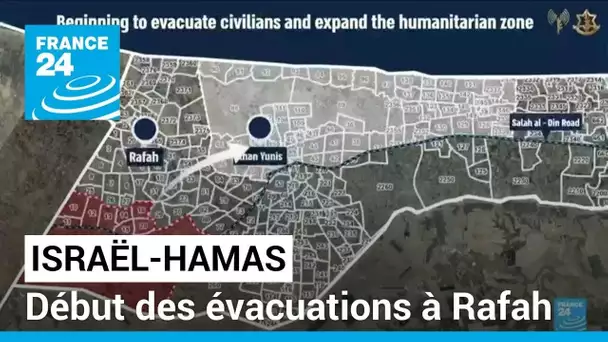 "Opération" de l'armée israélienne : début des évacuations à Rafah • FRANCE 24