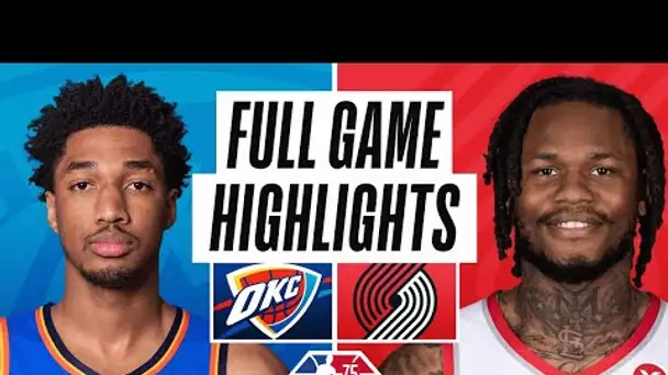 THUNDER at TRAIL BLAZERS | FULL GAME HIGHLIGHTS | March 28, 2022