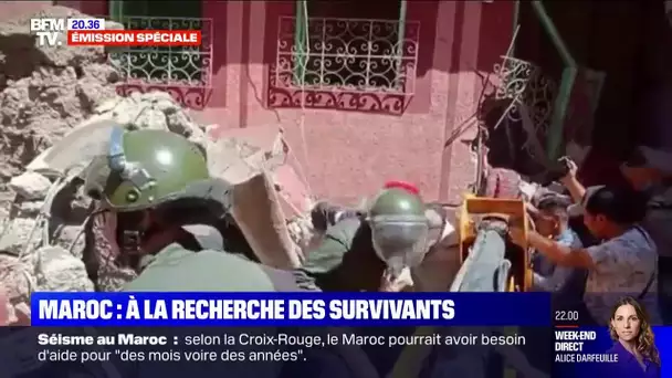 Après le séisme, les Marocains s'activent pour chercher des survivants
