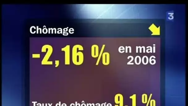 [Plateau brève : les chiffres du chômage pour le mois de mai 2006]