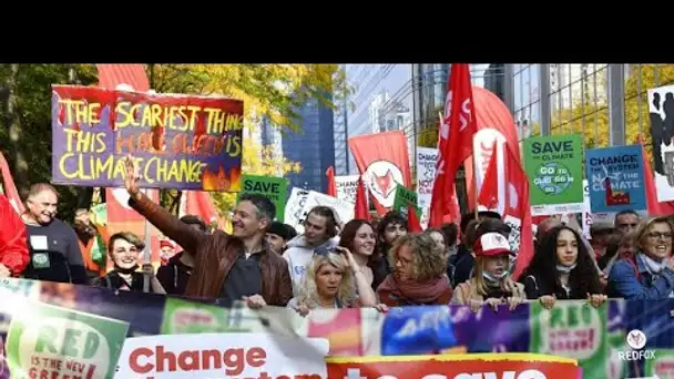 Les défenseurs du climat mobilisés à Bruxelles à l'approche de la COP26