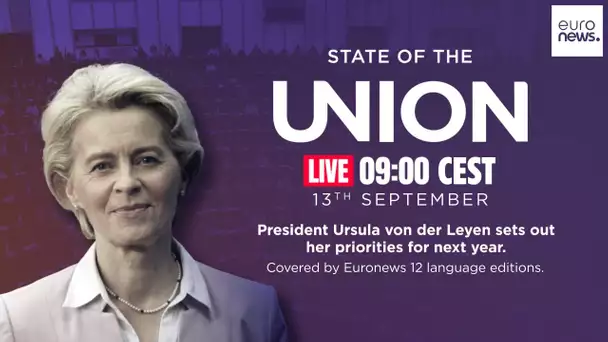 Ursula von der Leyen prononce son discours sur l'état de l'Union avant les élections européennes
