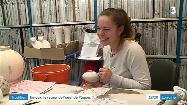 Un Oeuf de Pâques inspiré de la collection Fabergé signé Longwy