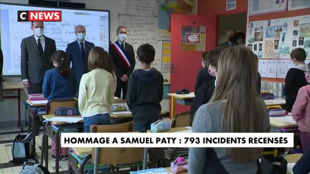 Hommage à Samuel Paty : 793 incidents recensés