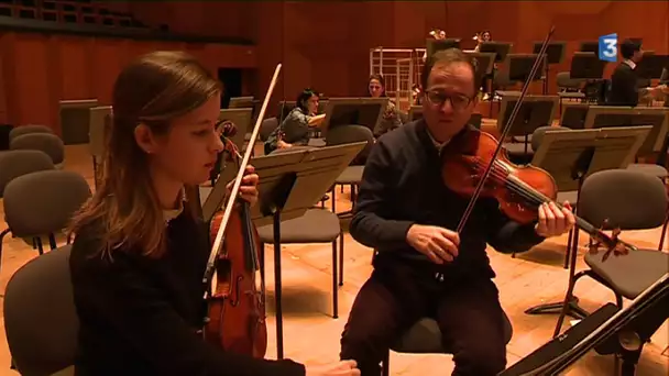 Des musiciens de l&#039;Orchestre national de Lyon et étudiants du Conservatoire 'Côte à côte'