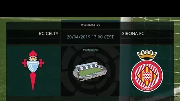 Calentamiento RC Celta vs Girona FC