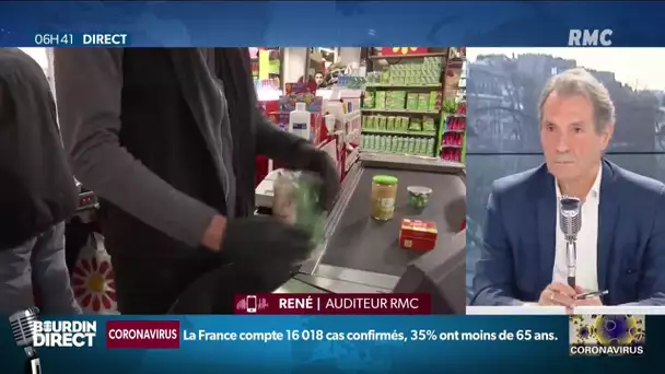René, directeur d'un supermarché, déplore la défiance de certains clients face au confinement