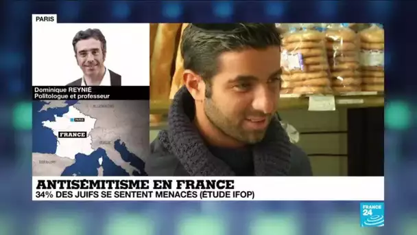 Antisémitisme en France : 34% des juifs se sentent régulièrement menacés