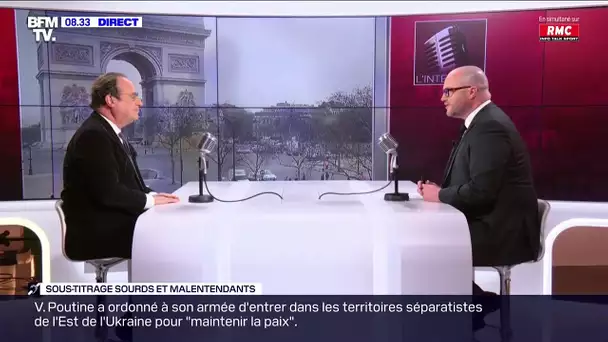 François Hollande face à Philippe Corbé