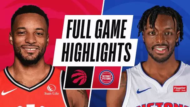 RAPTORS at PISTONS | FULL GAME HIGHLIGHTS | March 17, 2021