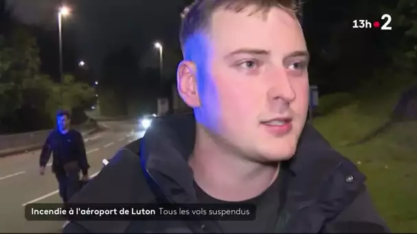 Incendie à l'aéroport de Luton