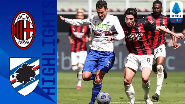 Milan 1-1 Sampdoria | Quagliarella, poi Hauge: pari tra Samp e Milan | Serie A TIM