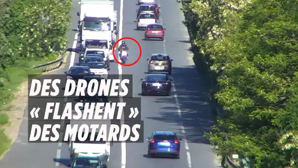Les drones des CRS « flashent » des motards sur l&#039;A126
