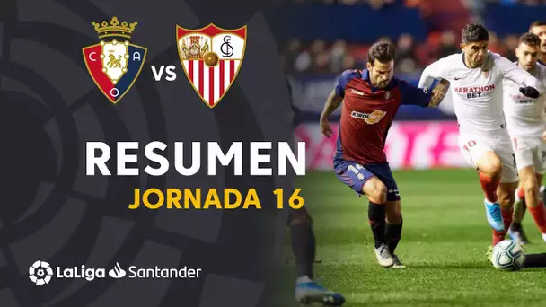 Resumen de CA Osasuna vs Sevilla FC (1-1)