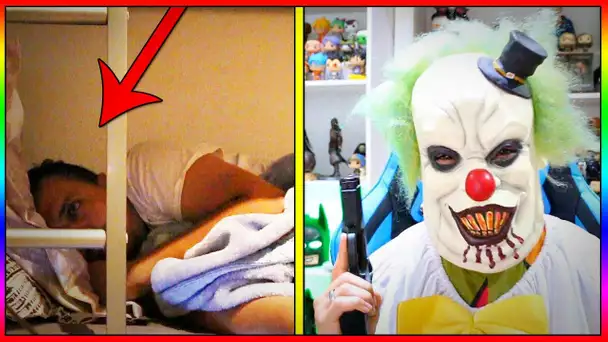 JE RÉVEILLE THEKAIRI78  DÉGUISÉ EN CLOWN TUEUR !!