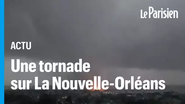 Un drone filme la Nouvelle-Orléans balayée par une tornade mortelle