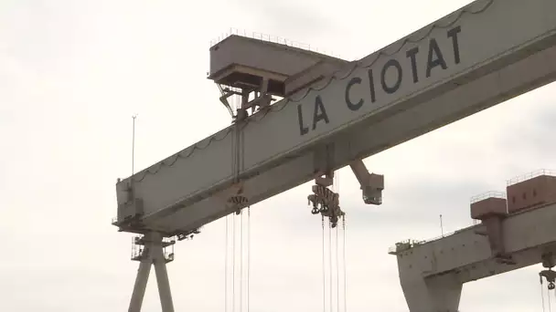Inauguration dans les chantiers navals de la Ciotat d’une plateforme pour méga yacht