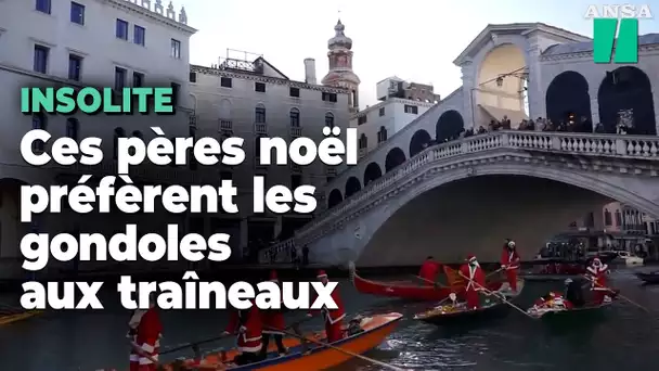 À Venise, ces pères noël sont plus sportifs que le vrai