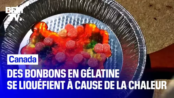 Des bonbons en gélatine se liquéfient à cause des chaleurs extrêmes qui frappent le Canada